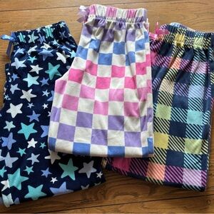 Pink and Purple Pajama Bottoms Soft and Cozy